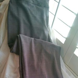 Brown Plaid Slacks sz 18 Tummy Control JM Coll.